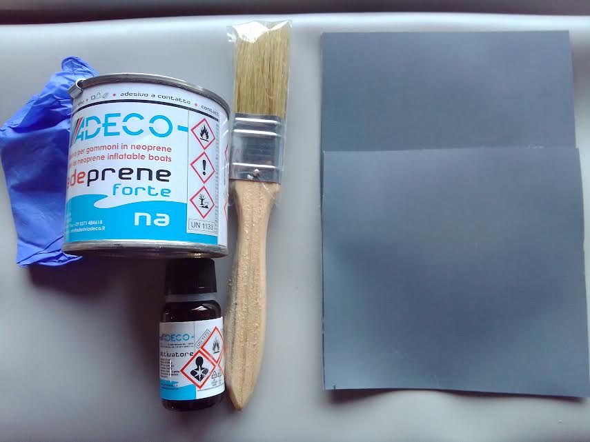 Kit de réparation PNEUMATIQUE HYPALON NEOPRENE GRIS FONCEE
