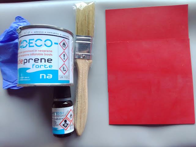 Kit de réparation PNEUMATIQUE HYPALON NEOPRENE ROUGE