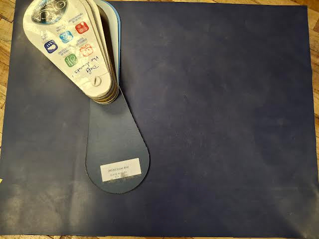 Tissus en Néoprène Hypalon ORCA OCEAN BLUE rectangle de 44x34 cm