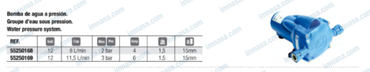 GROUPE D'EAU WATERMASTER 11L 12V WHALE
