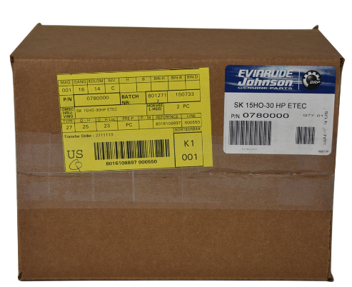 Kit entretien pour moteur Hors-Bord Evinrude 15cv à 30 CV E-ETEC G1 0780000