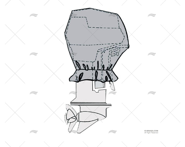 HOUSSE MOTEUR H.B. 75-90HP 68x53x40 TESSILMARE