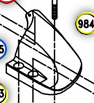 Couvercle de chaine pour guindeau Lofrans x3 CAP CHAIN X3 #983B ALU ref 631366