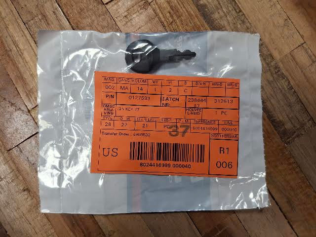 Clefs seul de contact pour Johnson Evinrude numero 77 ref 0127593