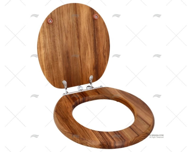 ABATTANT TEAK WC 425x370x140mm ARC MARINE