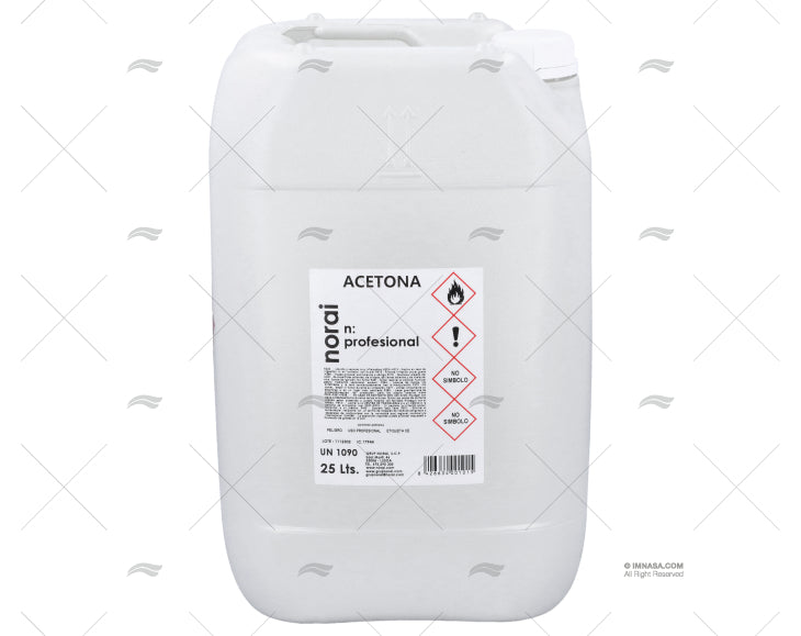 Acétone 25 litres