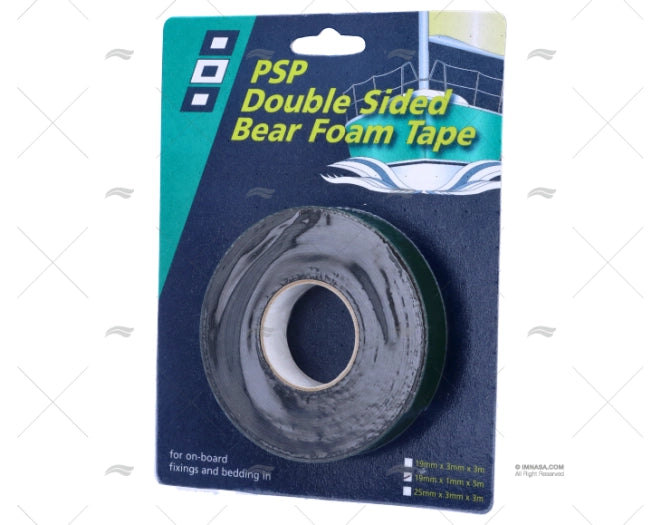 ADHESIF MOUSSE DOUBLE FACE 19mmx1mmx5mt PSP TAPES