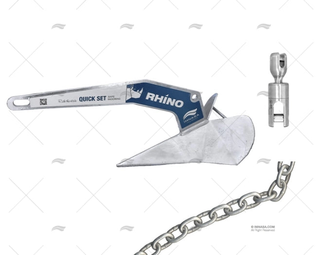 KIT MOUILLAGE RHINO 50Kg CHAINE 12mm 70m