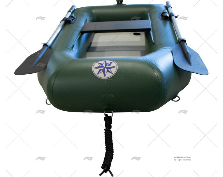 ANNEXE PECHE gonflable GS MARINE fabriqué avec PVC 1100 DECITEX vert. Fond latté