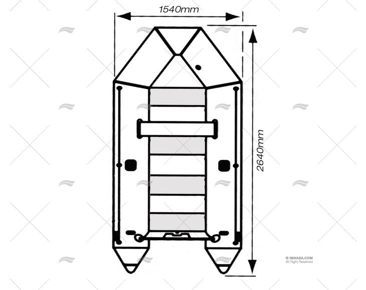 ANNEXE 265SL 264x156 MS265 FOND LATTE Annexe gonflable IMNASA fabriqué avec PVC