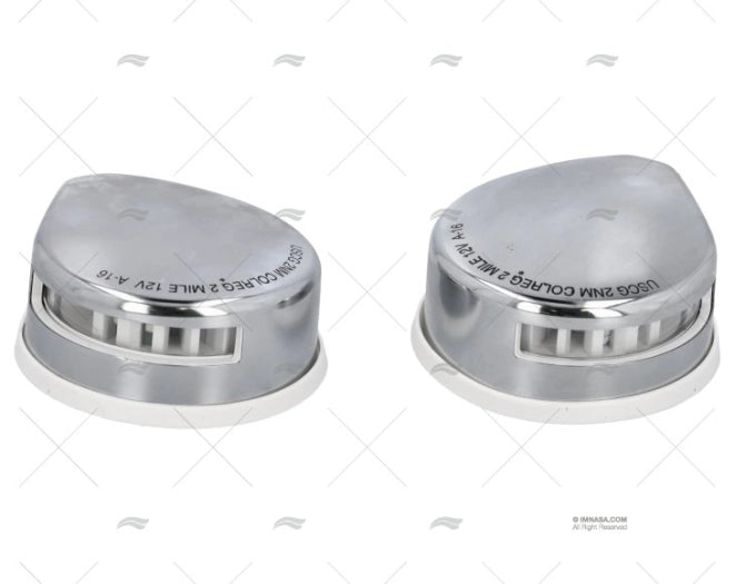 BAB/TRIB LED INOX A/JOINT BLANC 12V