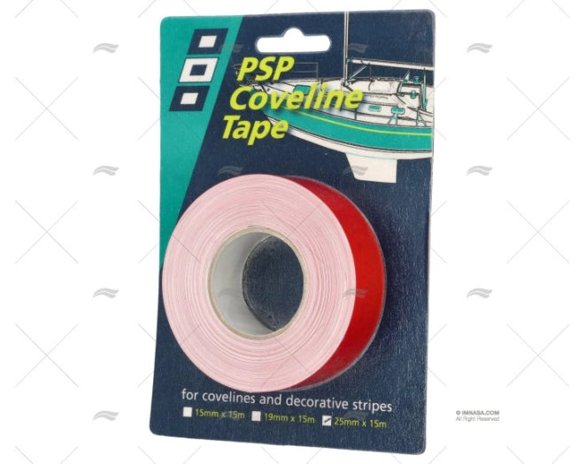 BANDE DECO COVELINE ROUGE 25/15MM PSP TAPES