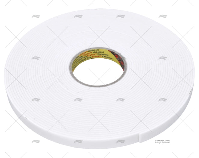 BANDE DEUX FACES FORT 16,5m x 19mm 3M