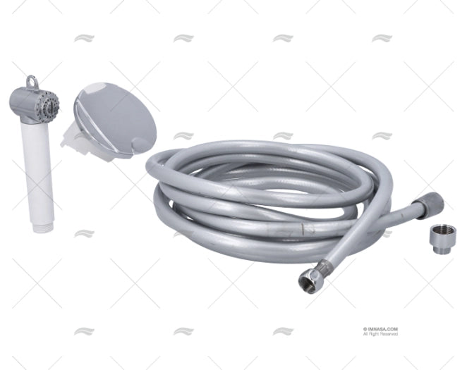 BOITIER DOUCHETTE KIT 4m CHROME IMNASA1