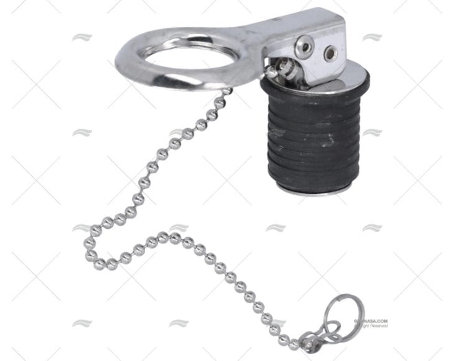 BOUCHON DE NABLE INOX SS 316 A/CHAINE