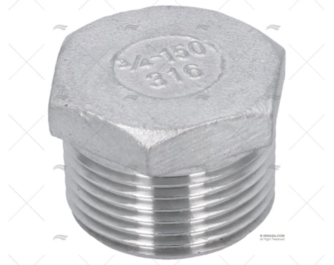 BOUCHON MALE INOX 3/4"