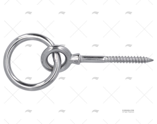 PITON A/ANNEAU INOX 316 SS 6mm