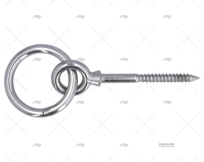 PITON A/ANNEAU INOX 316 SS 8mm