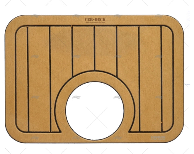 CACHE P/TRAPPE TEAK/NOIR 280x375mm 35250