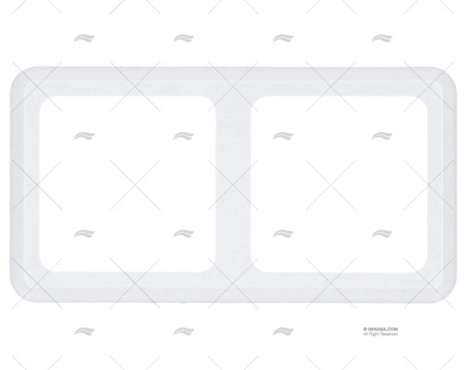 CADRE 2 ELEMENTS BLANC