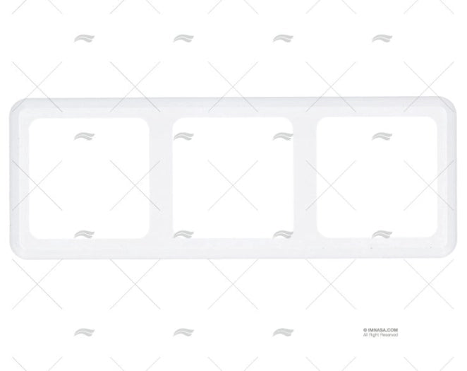 CADRE 3 ELEMENTS BLANC