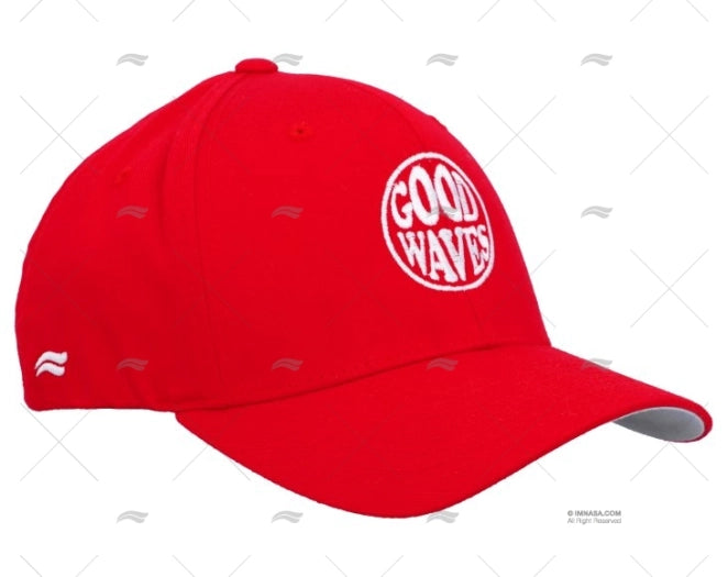 CASQUETTE ROUGE GOOD WAVES L-XL