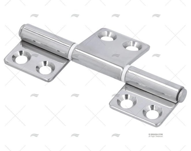 CHARNIERE INOX 99x51mm