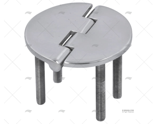 CHARNIERE INOX RONDE 65x65 TYPE:B-C
