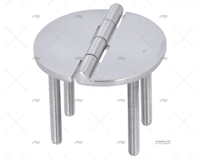 CHARNIERE INOX RONDE 65x65 TYPE:B-D