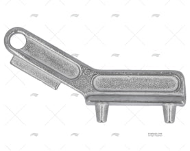 BONDE COUDEE 50mm PVC/INOX 316 MARINE TOWN
