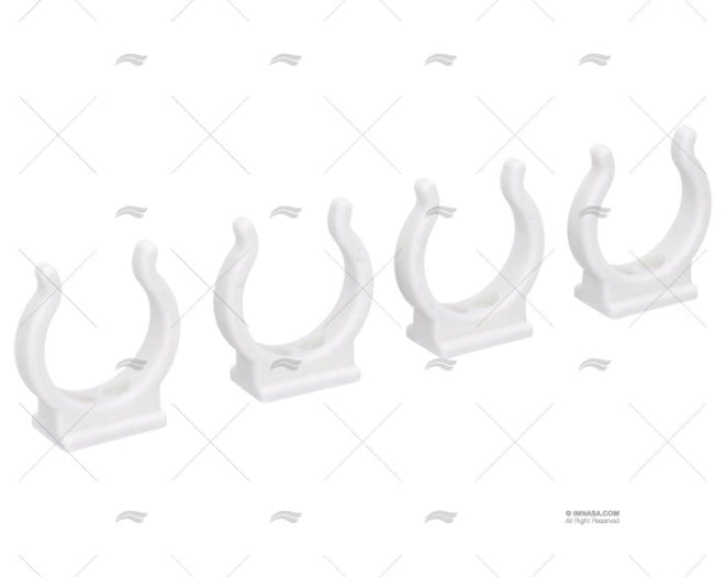 CLIP NYLON BLANC 32MM (4u)