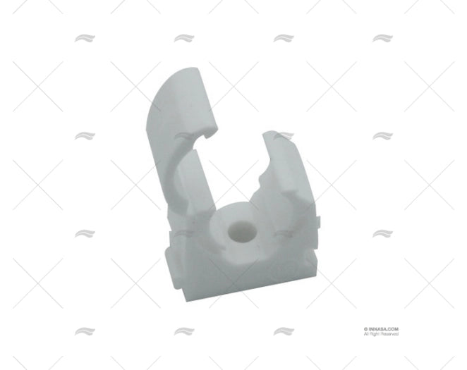 CLIP SUPPORT MURAL TUBE BLANC
