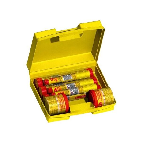 COFFRET GRANDE PLAISANCE Ce coffret contient: - 6 feux à main, - 4 fusées parachute, - 2 fumigènes.