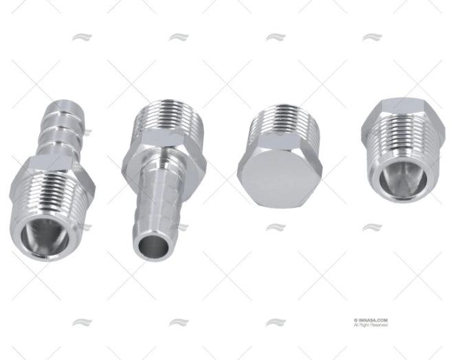 ALU KIT 2UD 3/8"NPT + 2 BOUCHON
