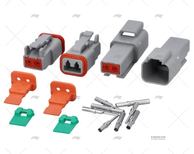 CONNECTEUR MALE ET FEMALE DT 2 PINS IP 6