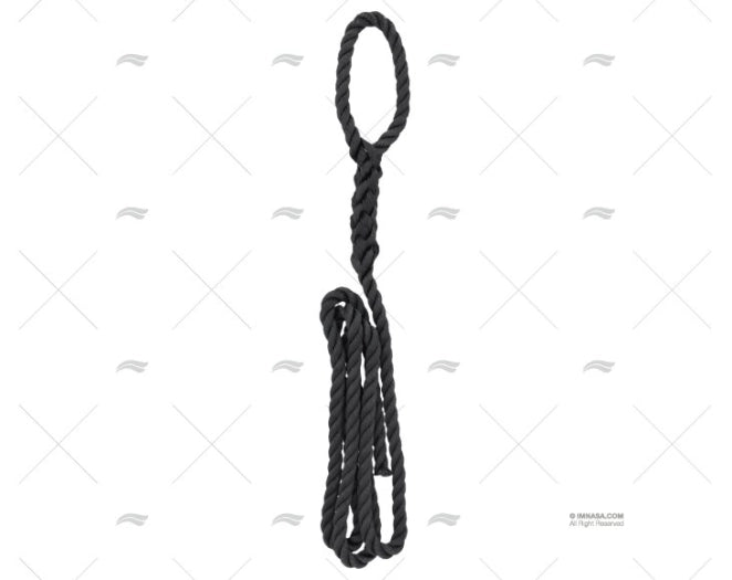 CORDAGE P/DEFENSE NOIR 10m 1,5m A/EPISSU MEYER