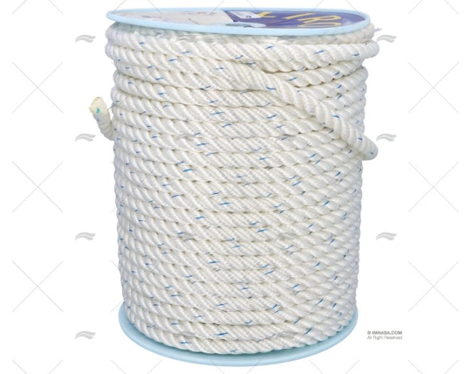 CORDAGE POLYESTER BLANC 30MM