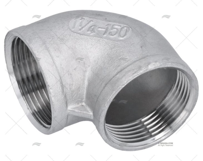 COUDE FEMELLE INOX 90º 1 1/4"