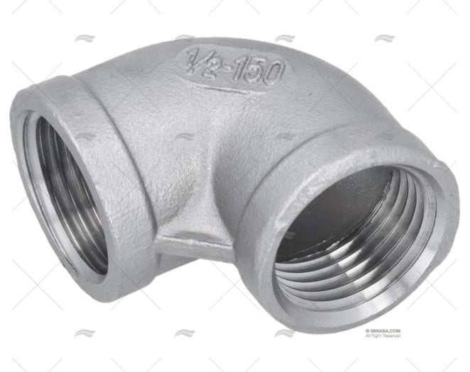 COUDE FEMELLE INOX 90º 1/2"