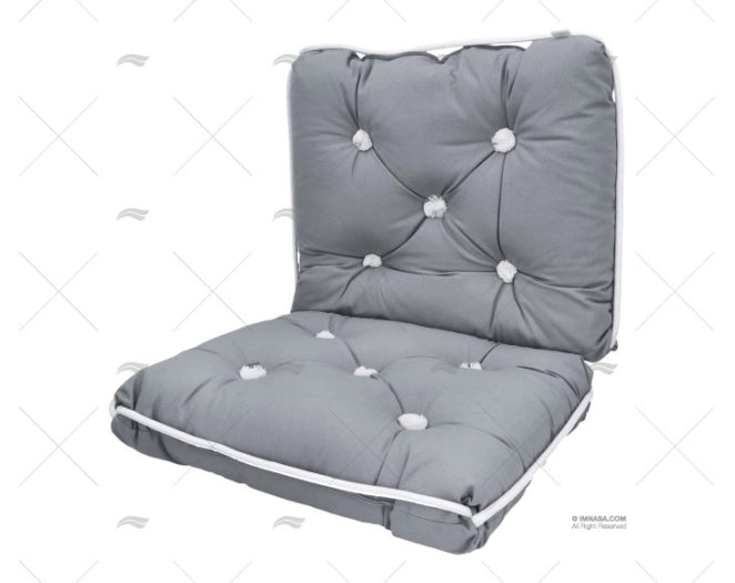 COUSSIN DOUBLE GRIS KAPOK