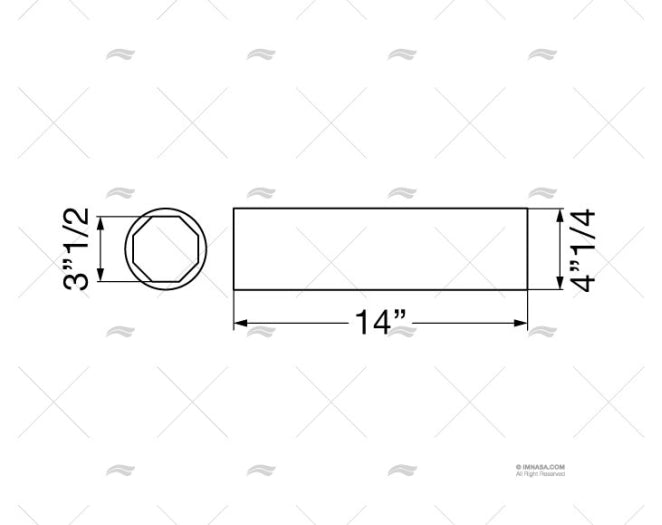 COUSSINET BAGUE RESINE 3"1/2x4"1/4x14" CARAVEL