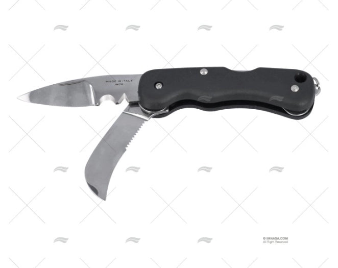 COUTEAU ELECTRICIEN 2 LAMES NOIR