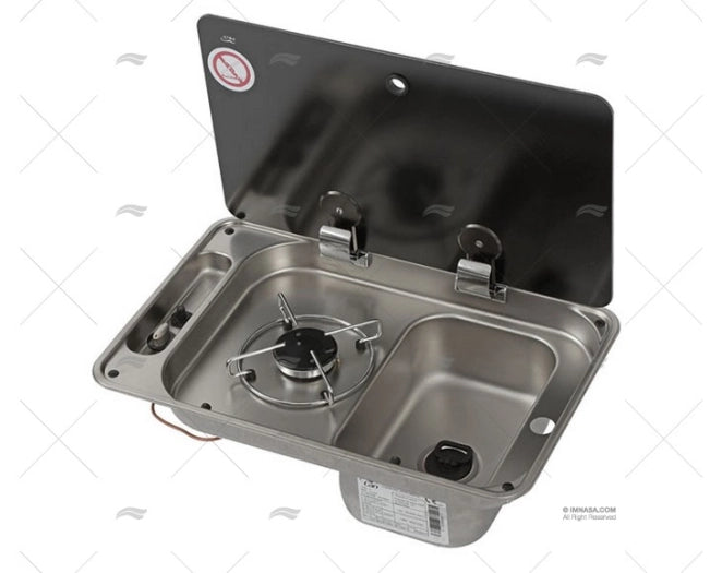 RECHAUD GAZ AVEC EVIER 1 UD 530X325 CAN