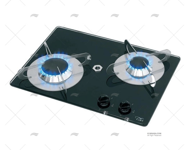 RECHAUD GAZ CRISTAL 2 UD 380 X 280 CAN