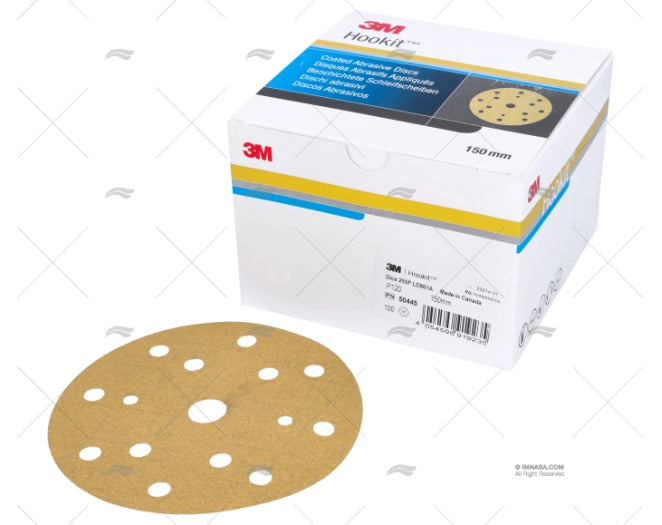 DISQUE 255 P 120 15 TROUS. 150mm 100U 3M
