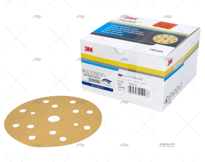 DISQUE 255 P 150 15 TROUS. 150mm 100U 3M