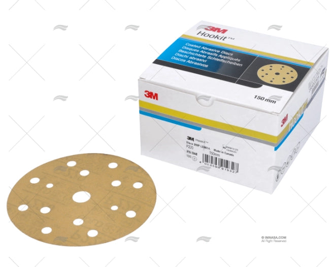 DISQUE 255 P 220 15 TROUS. 150mm 100U 3M