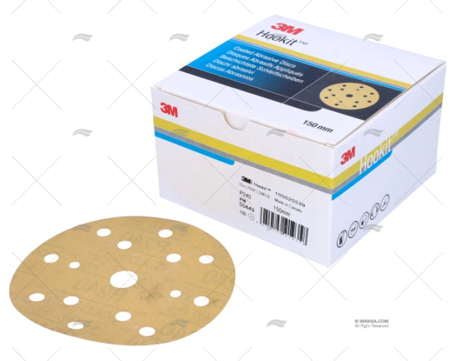 DISQUE 255 P 240 15 TROUS. 150mm 100U 3M