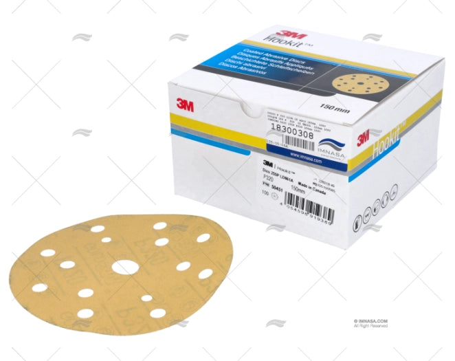 DISQUE 255 P 320 15 TROUS. 150mm 100U 3M