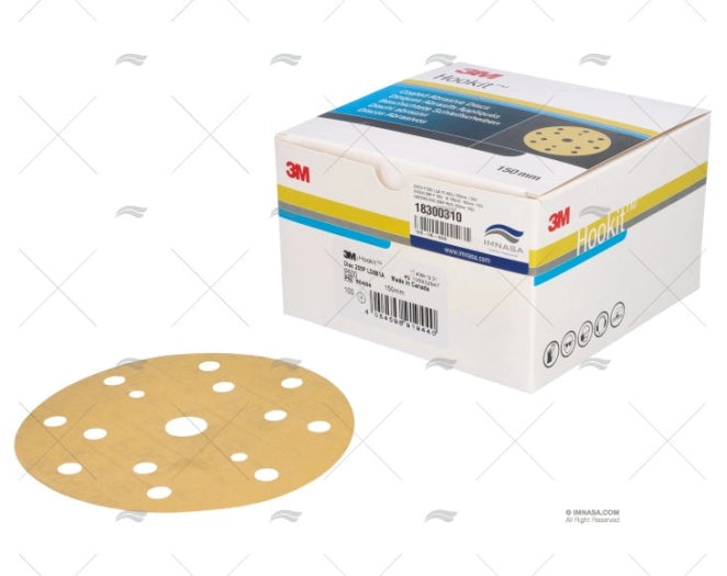 DISQUE 255 P 500 15 TROUS. 150mm 100U 3M